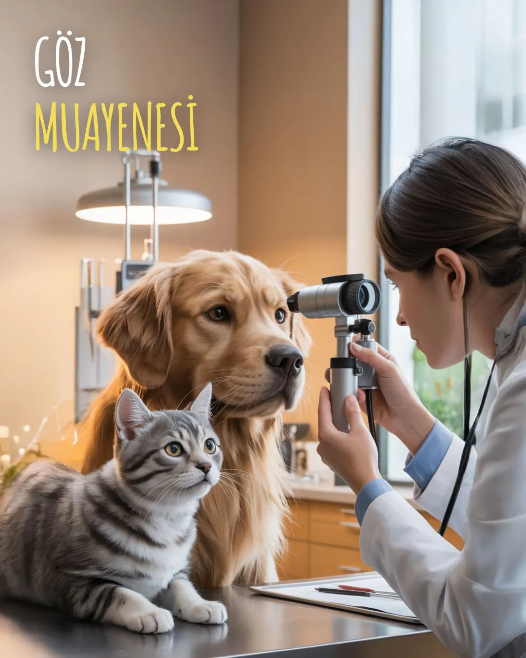 Beylerbeyi Yalıboyu Kliniği’nde göz muayenesi ve hastalık tedavisi. Uzman veteriner hekimlerle erken teşhis, sağlıklı ve net bakışlar!